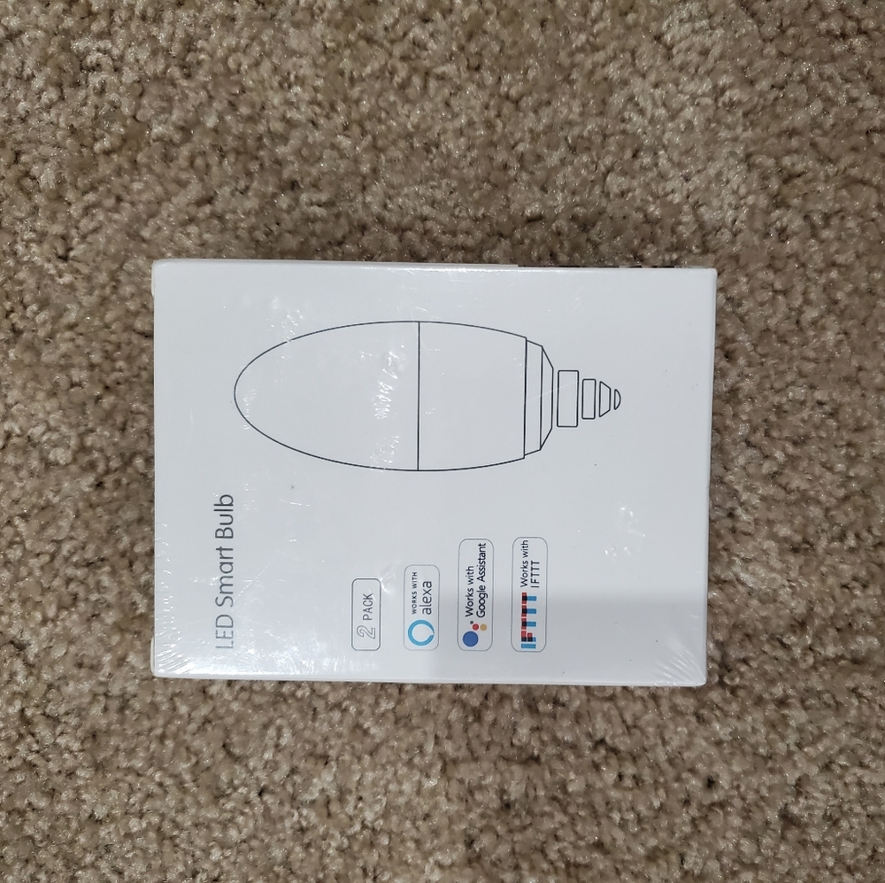 2 pack LED smart candelabra bulbs